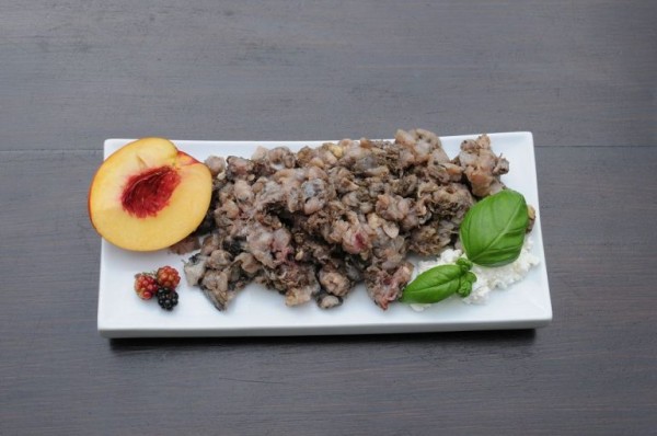 Frischfleisch vom Rind Pansen grün gewolft