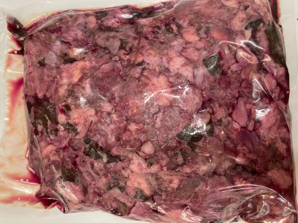 Pferdenasen mit Fell gewolft 1kg - gefroren