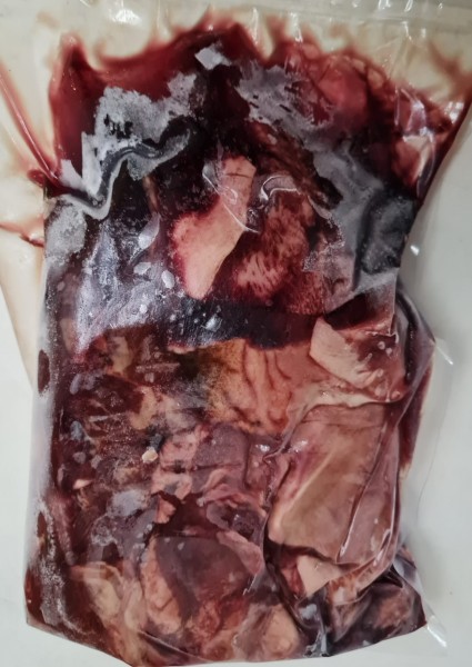Pferdezunge in Stücken 1kg - gefroren-