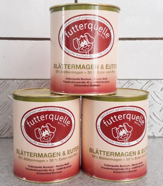 Blättermagen/ Eutermix in der 800gr Dose