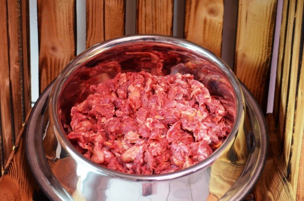 Frischfleisch grob gewolft im 5 kg-Beutel
